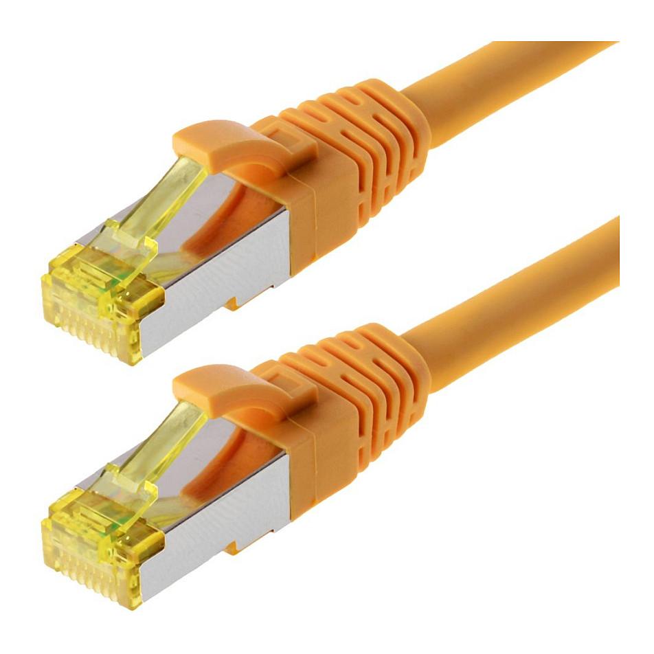 Patchkabel Helos Cat.6a S/FTP RJ-45 2 m - gul