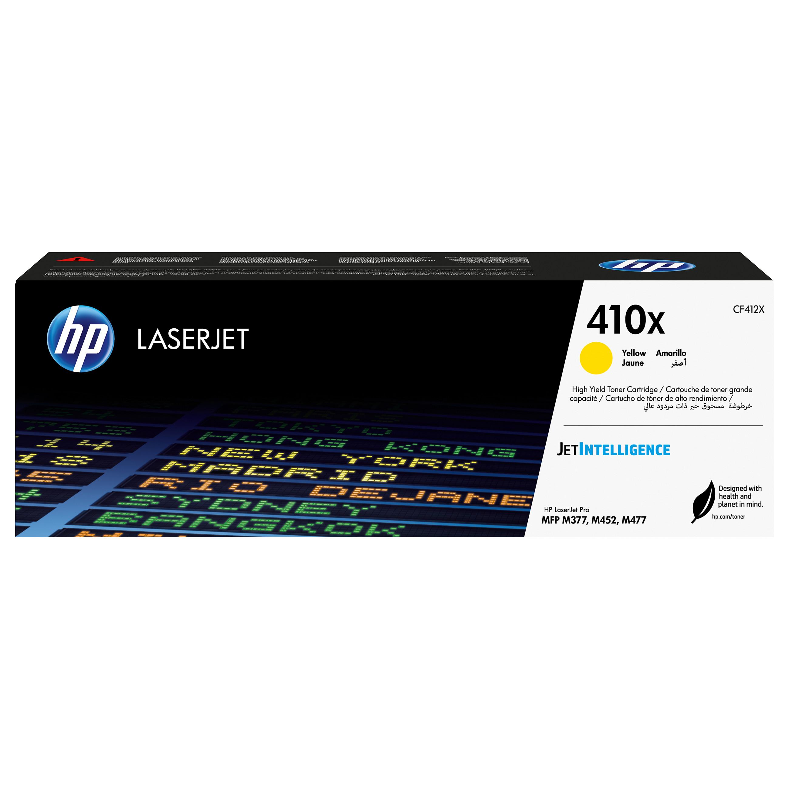 HP HP 410X Tonerkassette Gul CF412X Modsvarer: N/A