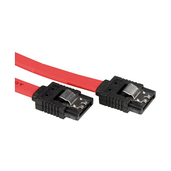 Internt SATA-kabel VALUE 6,0 Gbit/s med lås - rød