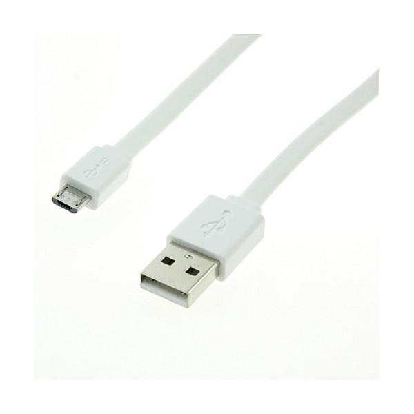 USB 2.0-kabel ROLINE USB-A til Micro-USB B - hvid, 1 m