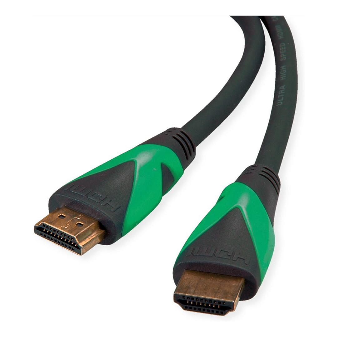 HDMI-kabel ROLINE GREEN ATC 8K Ultra HD med Ethernet - 1 m