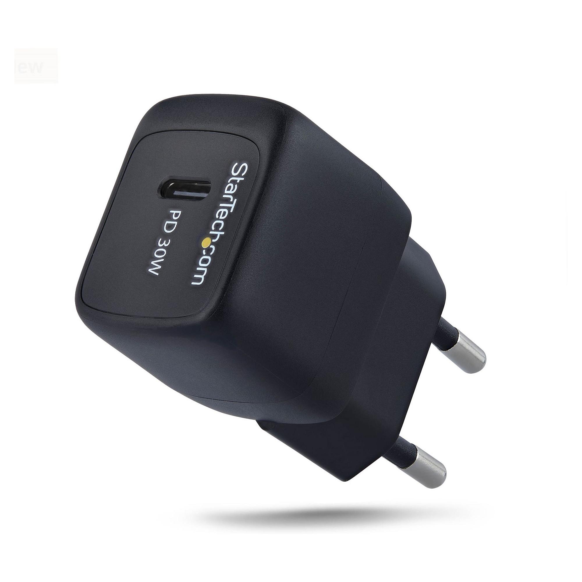 StarTech.com 103EB-WALL-CHARGER oplader til mobil enhed Universel Sort Vekselstrøm Hurtig opladning Indendørs