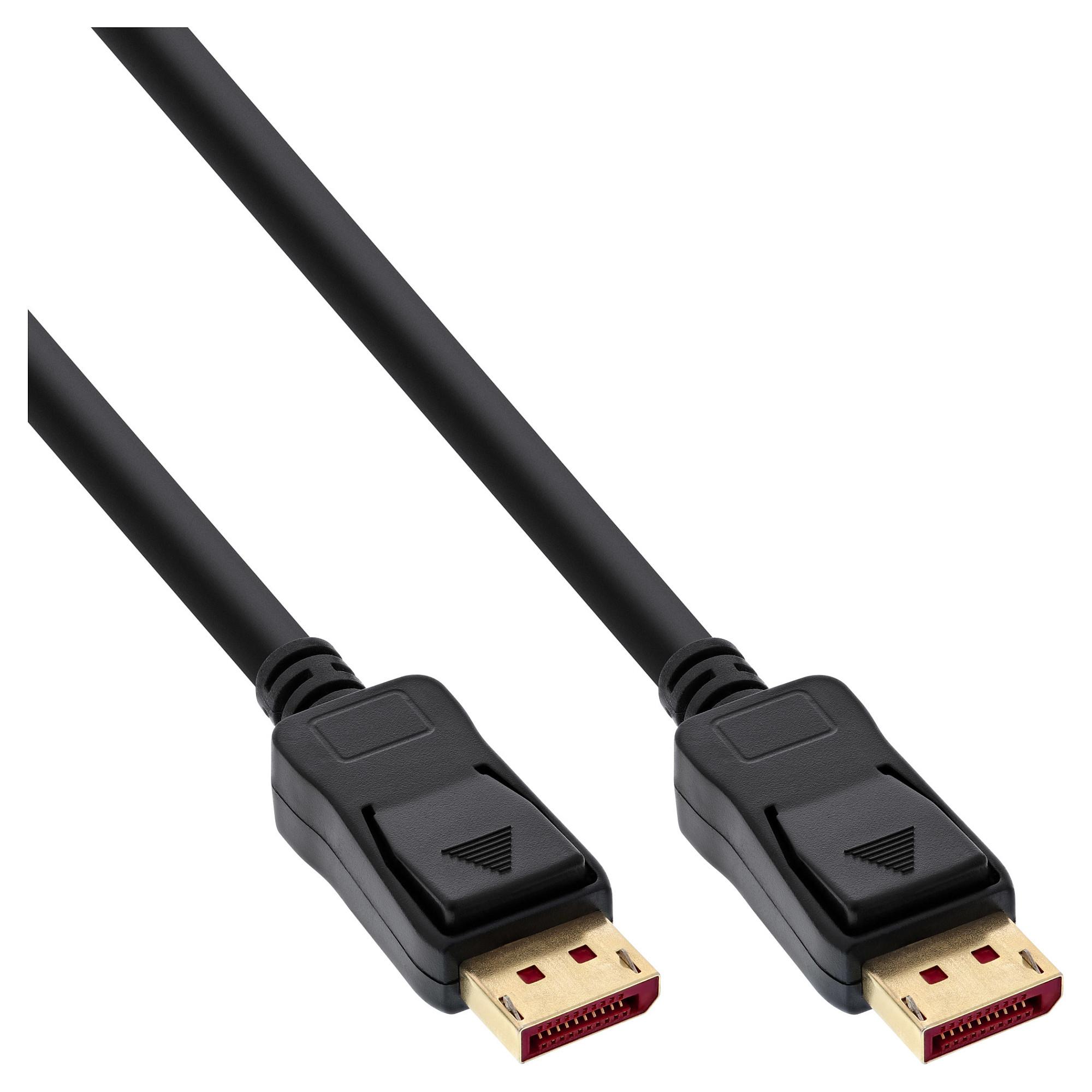 DisplayPort 1.4-kabel InLine 8K/4K - sort, 5 m