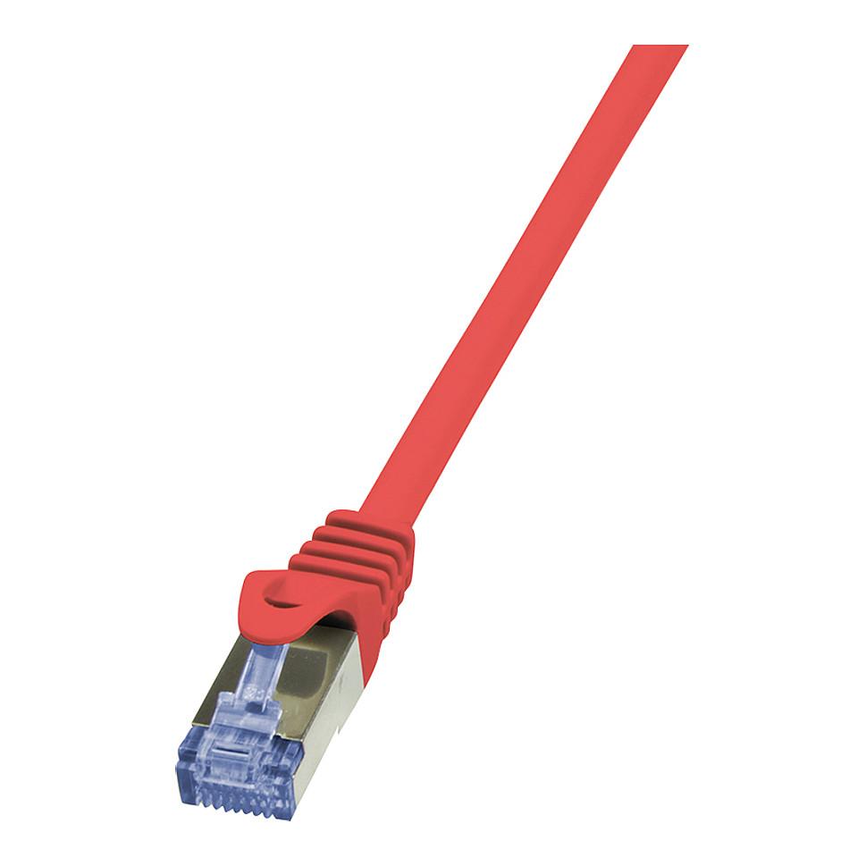 Netværkskabel LogiLink CAT6A S/FTP AWG26 PIMF 1 m - rød