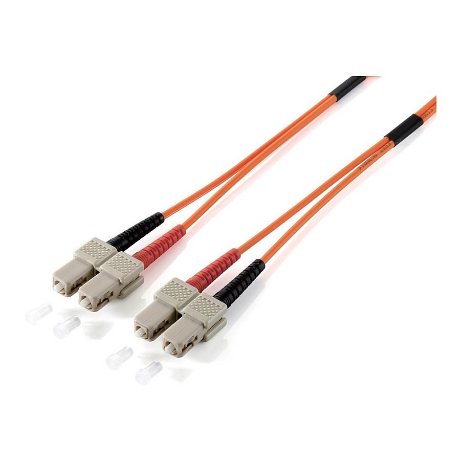Fiberoptisk patchkabel Equip SC/SC OS2 10 m - gul
