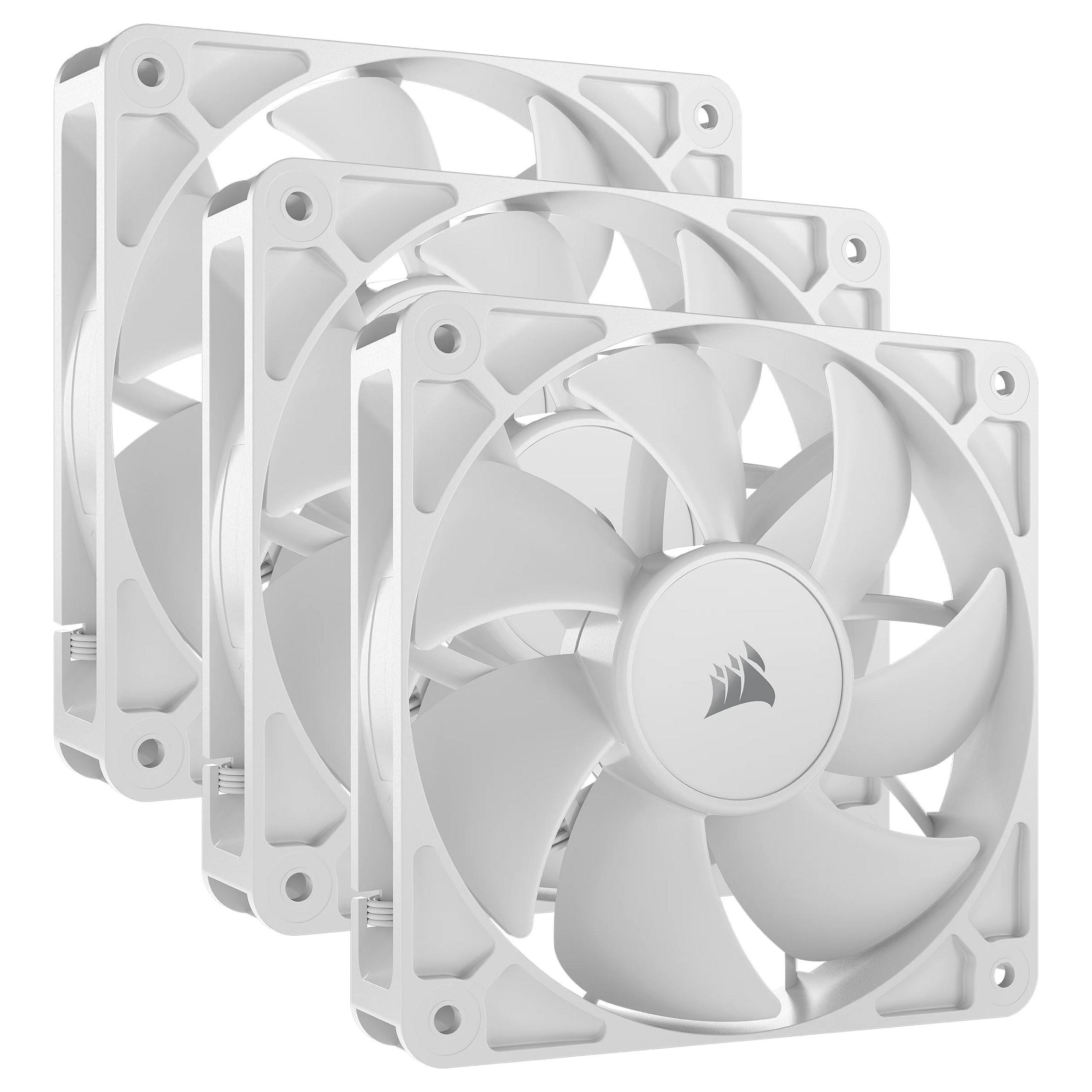 CORSAIR RS120 - Indsats med blæser - 120 mm - hvid (pakke med 3)