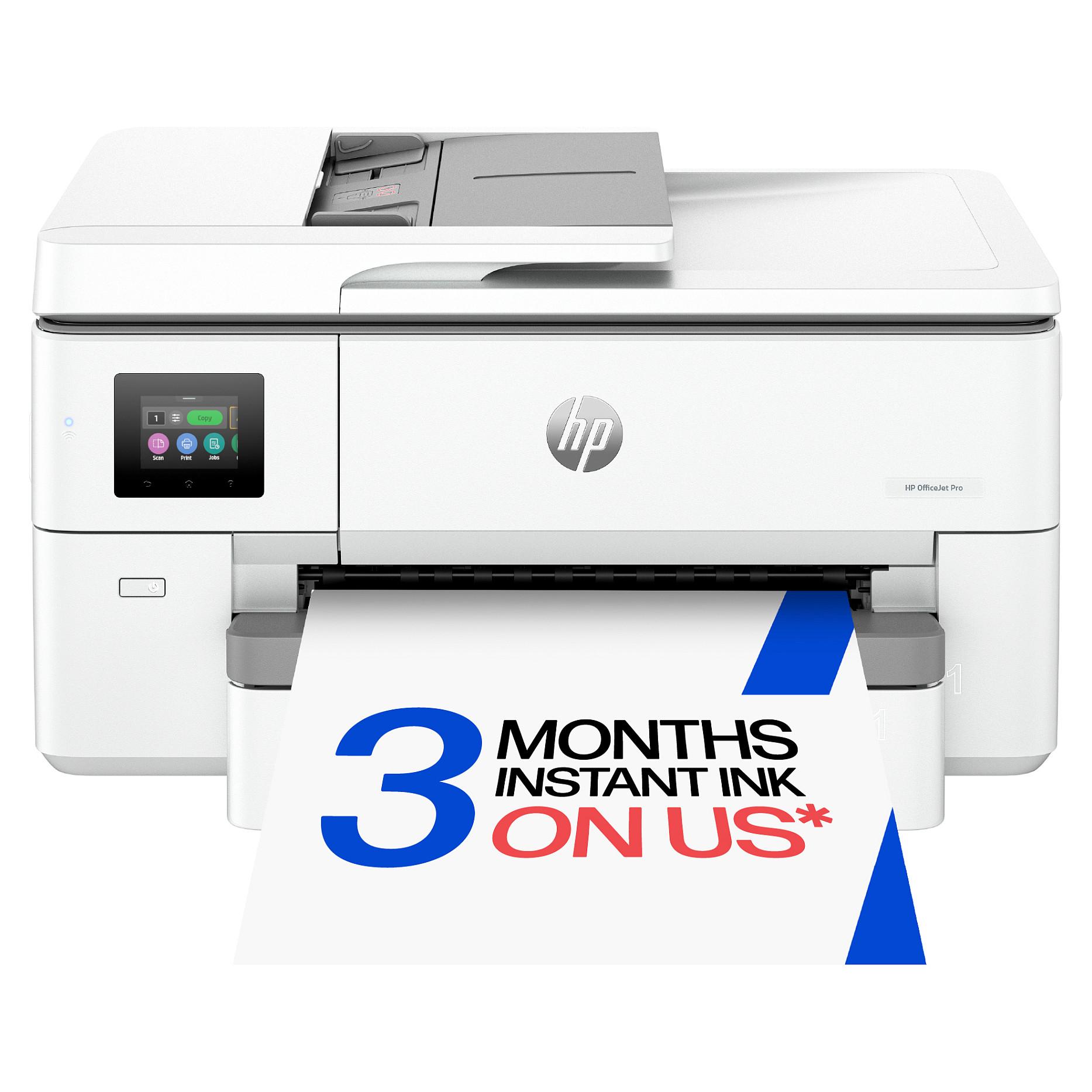 HP Officejet Pro 9720e Wide Format All-in-One - Multifunktionsprinter - farve - blækprinter - A3/Ledger (297 x 432 mm) (original) - A3 (medie) - op til 18 spm (kopiering) - op til 22 spm (udskriver) - 250 ark - USB 2.0, LAN, Wi-Fi(ac), Bluetooth - cement