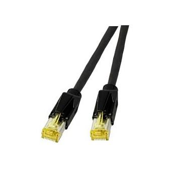 RJ45 patchkabel Cat.6A S/FTP LSZH EFB Elektronik K8560SW.7,5 - 7,5 m sort