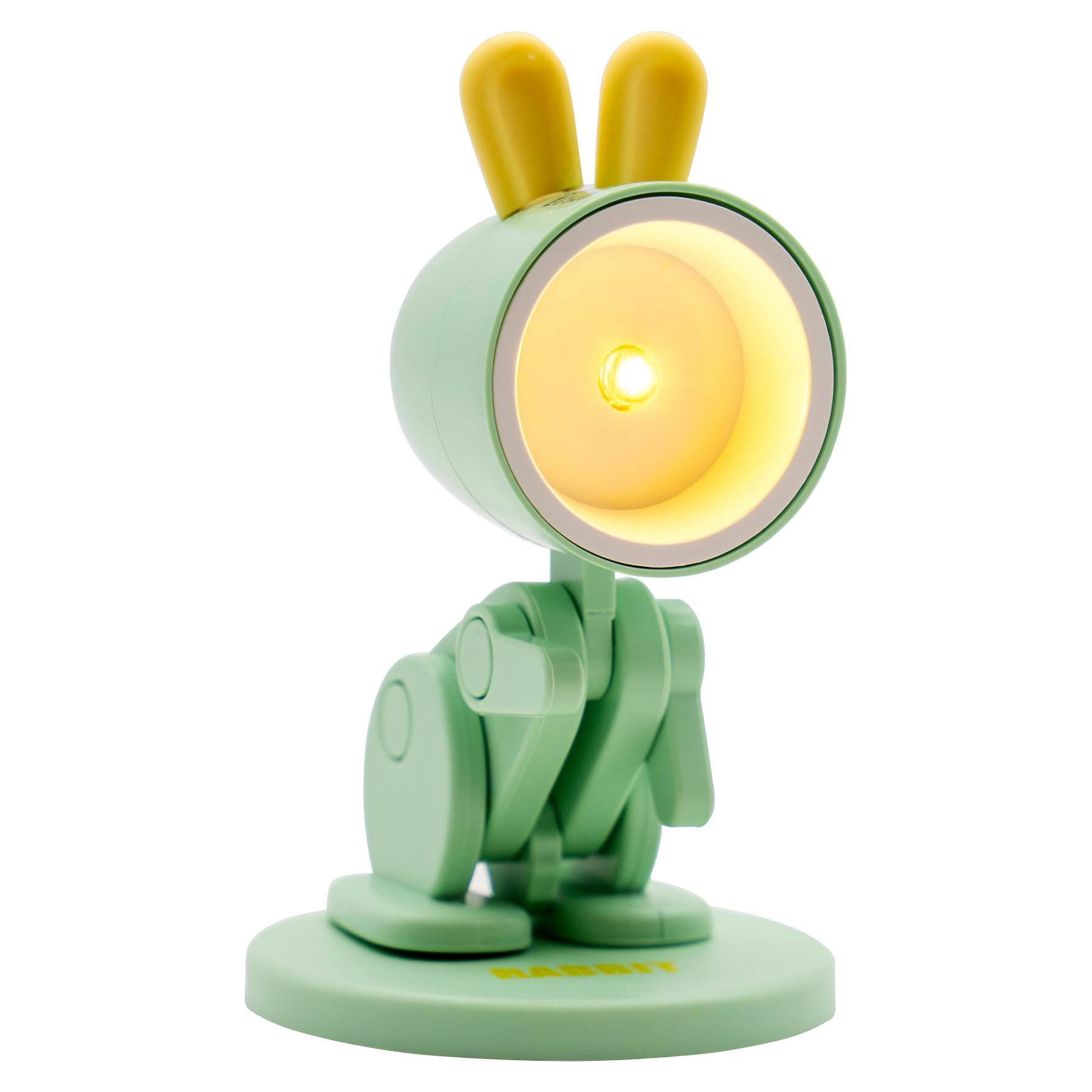 LED-bordlampe RealPower Rabbit - grøn/gul