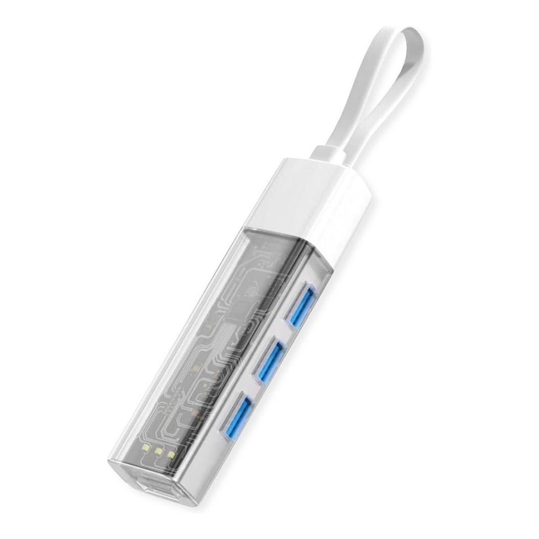 USB-hub ROLINE 14.02.5062 - 4 porte, hvid
