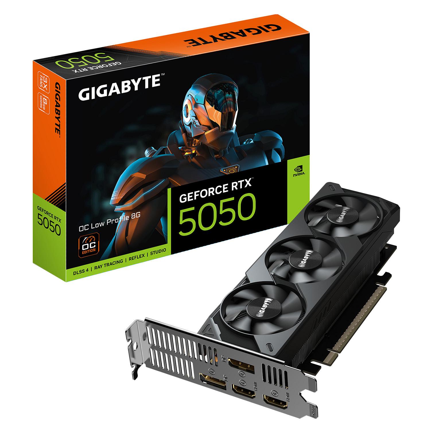 Gigabyte GeForce RTX 5050 Grafikkort - 8GB GDDR6 RAM, OC, Low Profile, PCIe 5.0