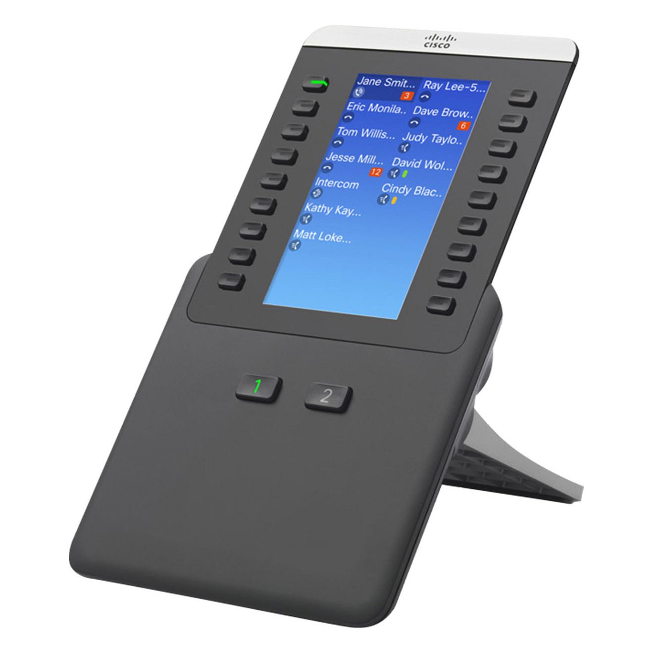 Cisco IP Phone 8865 Key Expansion Module - Modul til forøgelse af taster for VoIP-telefon - brunsort - for IP Phone 8865