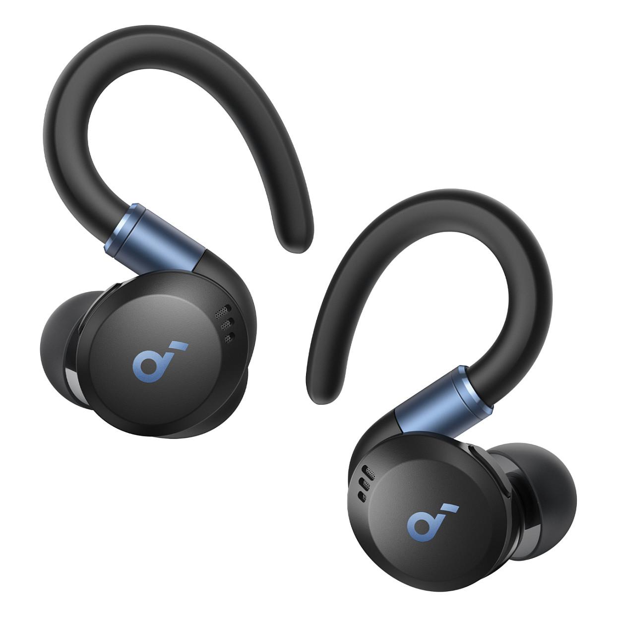 Soundcore Sport X20 trådløse TWS øretelefoner med ANC, Bluetooth 5.3 - Sort/Blå