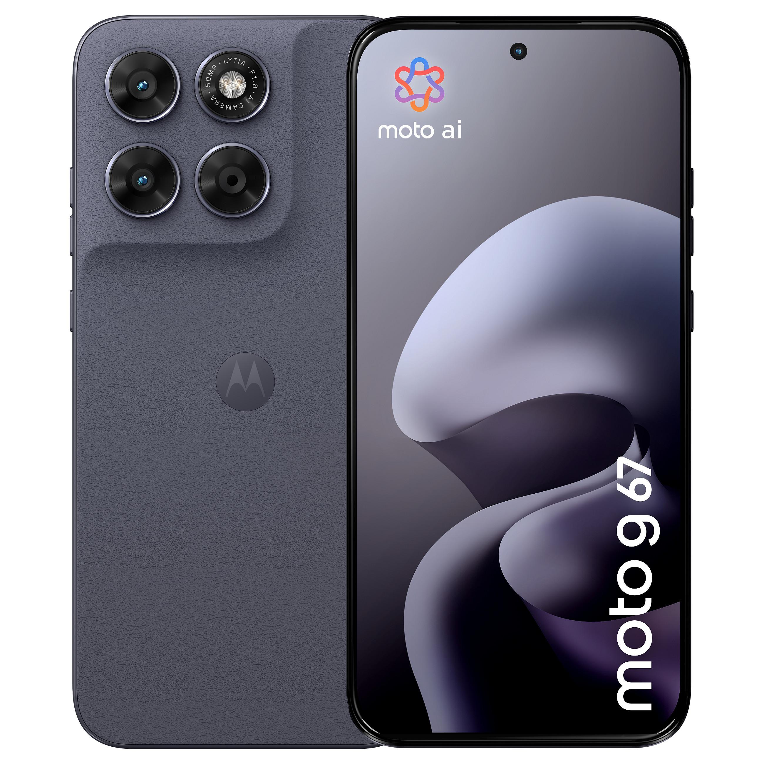 Motorola Moto G67 - 5G smartphone - dual-SIM - RAM 8 GB / Intern hukommelse 256 GB - microSD slot - OLED display - 6.8 - 2772 x 1272 pixels - (120 Hz) - 3x bagkamera 50 MP, 8 MP - front camera 32 MP - pantone arktisk sæl