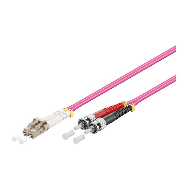 Fiberoptisk patchkabel econ connect LW-8005LT4 duplex OM4 LC/ST 0,5 m