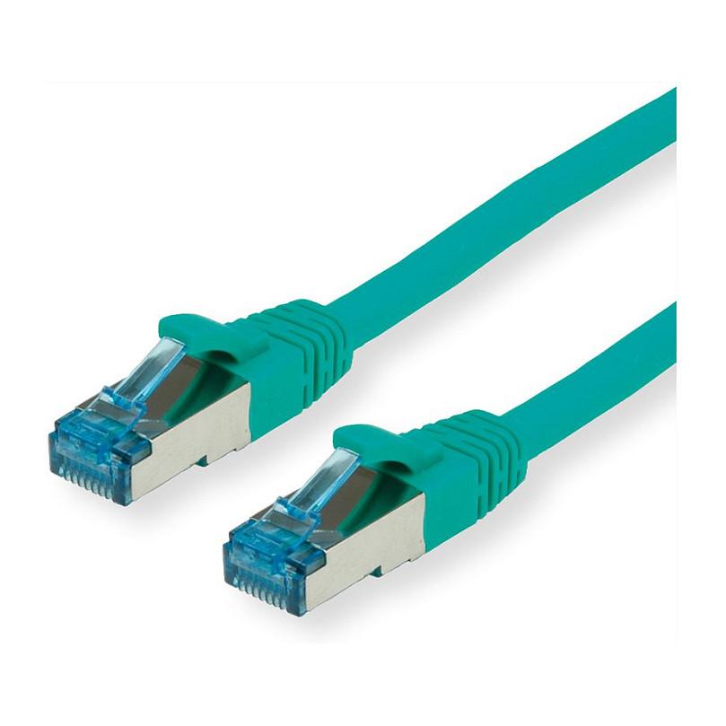 Patchkabel Cat.6A S/FTP LSOH - grøn, 0,15 m