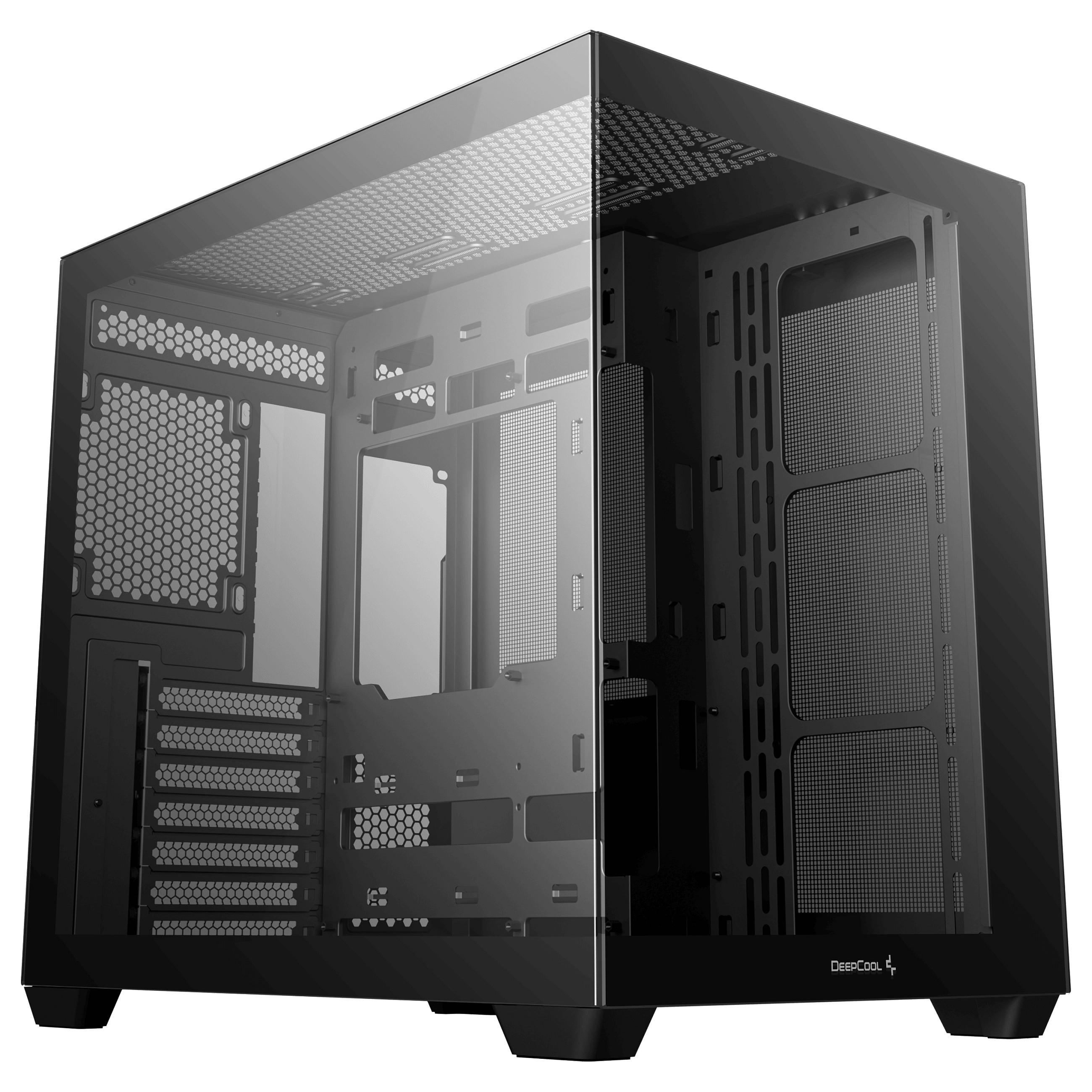 DeepCool CG530 PC kabinet Midi Tower med hærdet glas og understøttelse af ATX, micro ATX og ITX