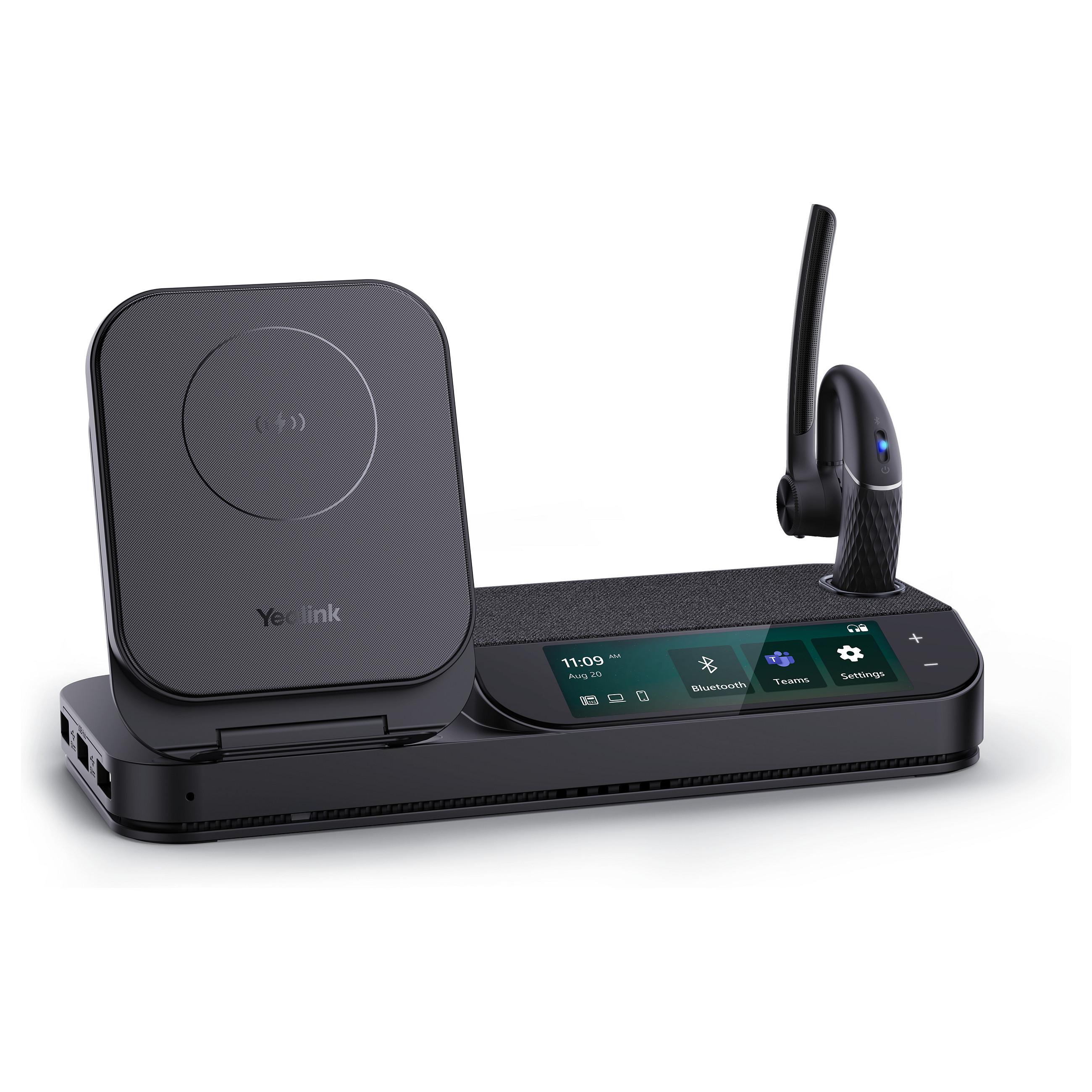 Yealink BH71 Series Workstation - Headset - i øret - over øret-montering - Bluetooth - trådløs - USB-A via Bluetooth adapter - Certified for Microsoft Teams