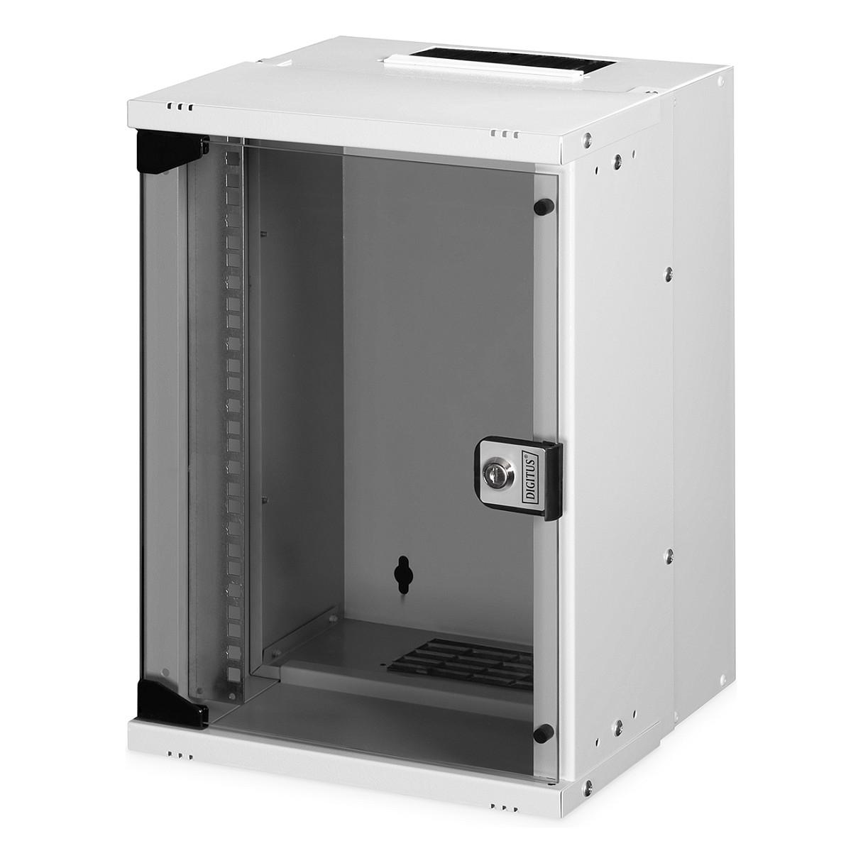 Digitus SOHO PRO Series - Rack kabinet - vægmonterbar - RAL 7035, lysegrå - 9U - 10