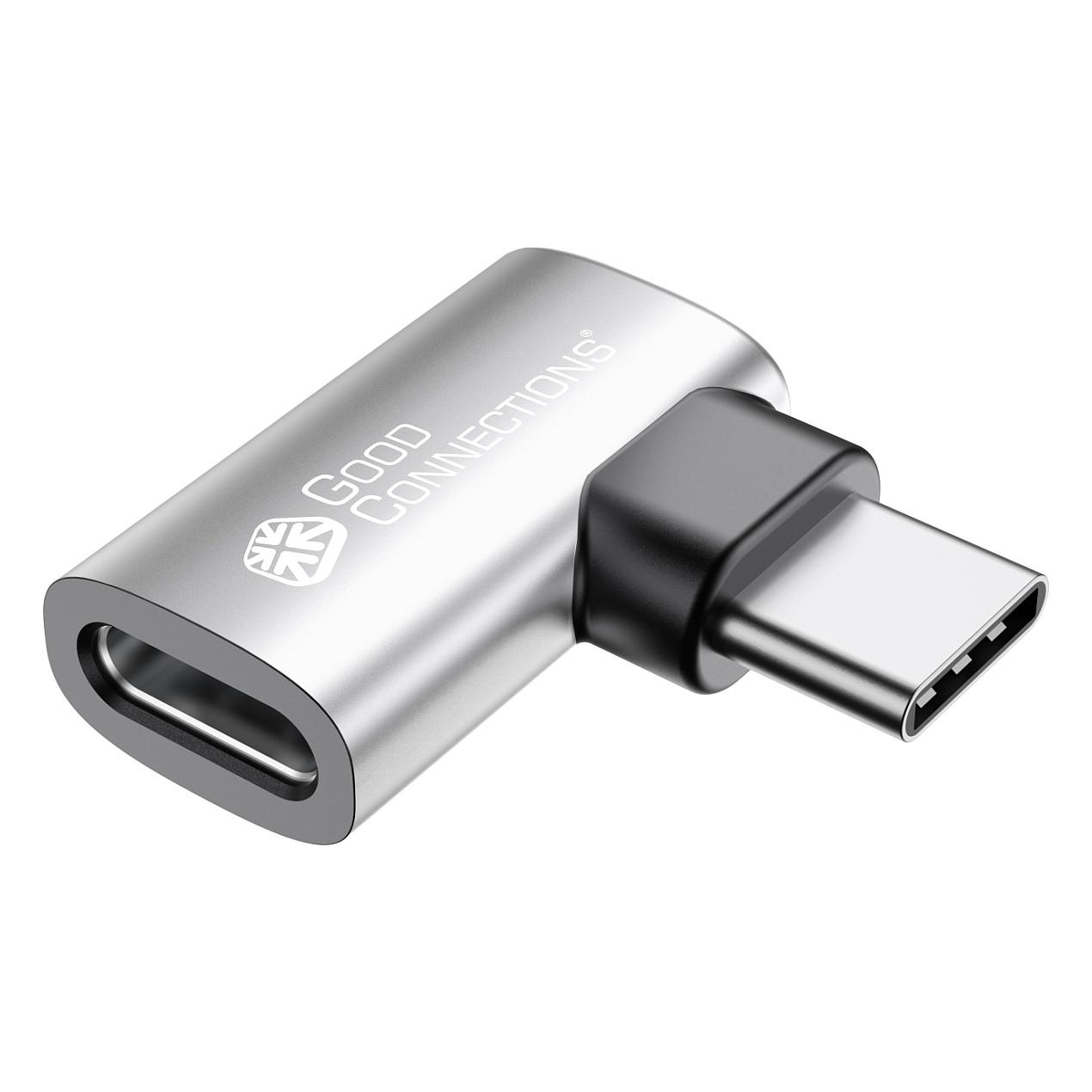 USB-C vinkeladapter GoodConnections USB-AD400 - sølv