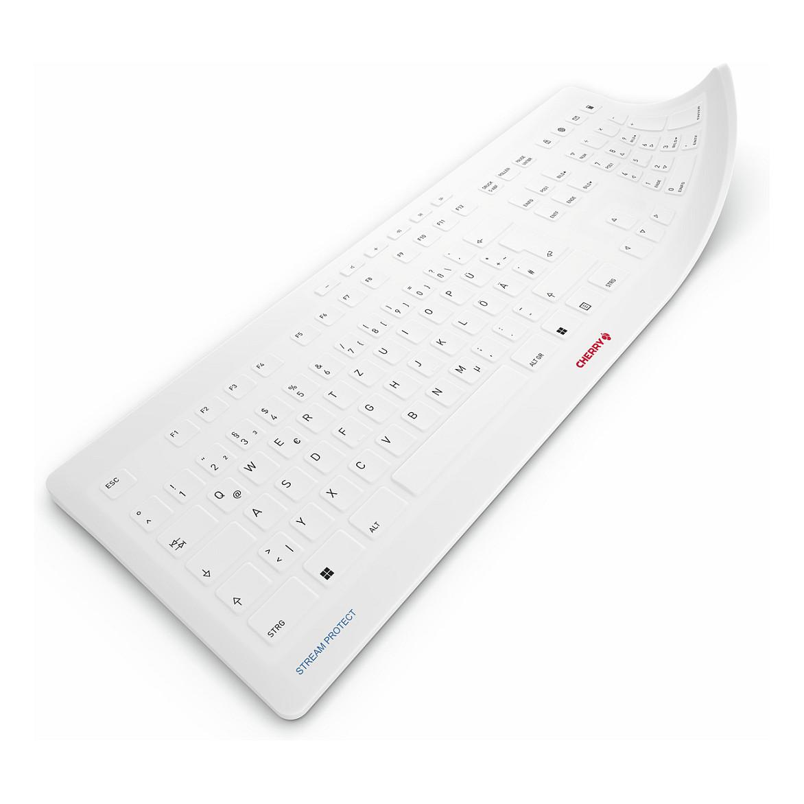 CHERRY STREAM PROTECT MEMBRANE - Tastaturdække - hvid grå - for STREAM KEYBOARD, KEYBOARD WIRELESS