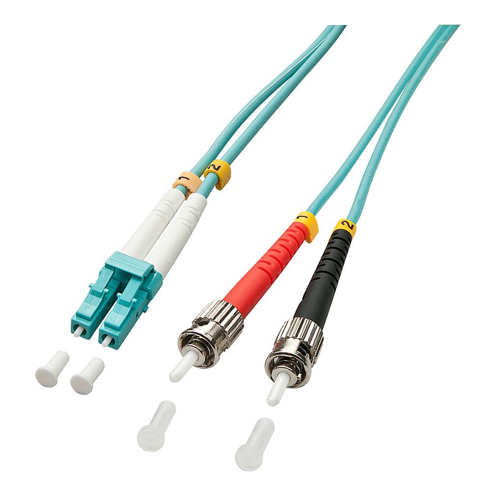 LWL-duplexkabel Lindy LC/ST OM3 2 m 50/125 µm
