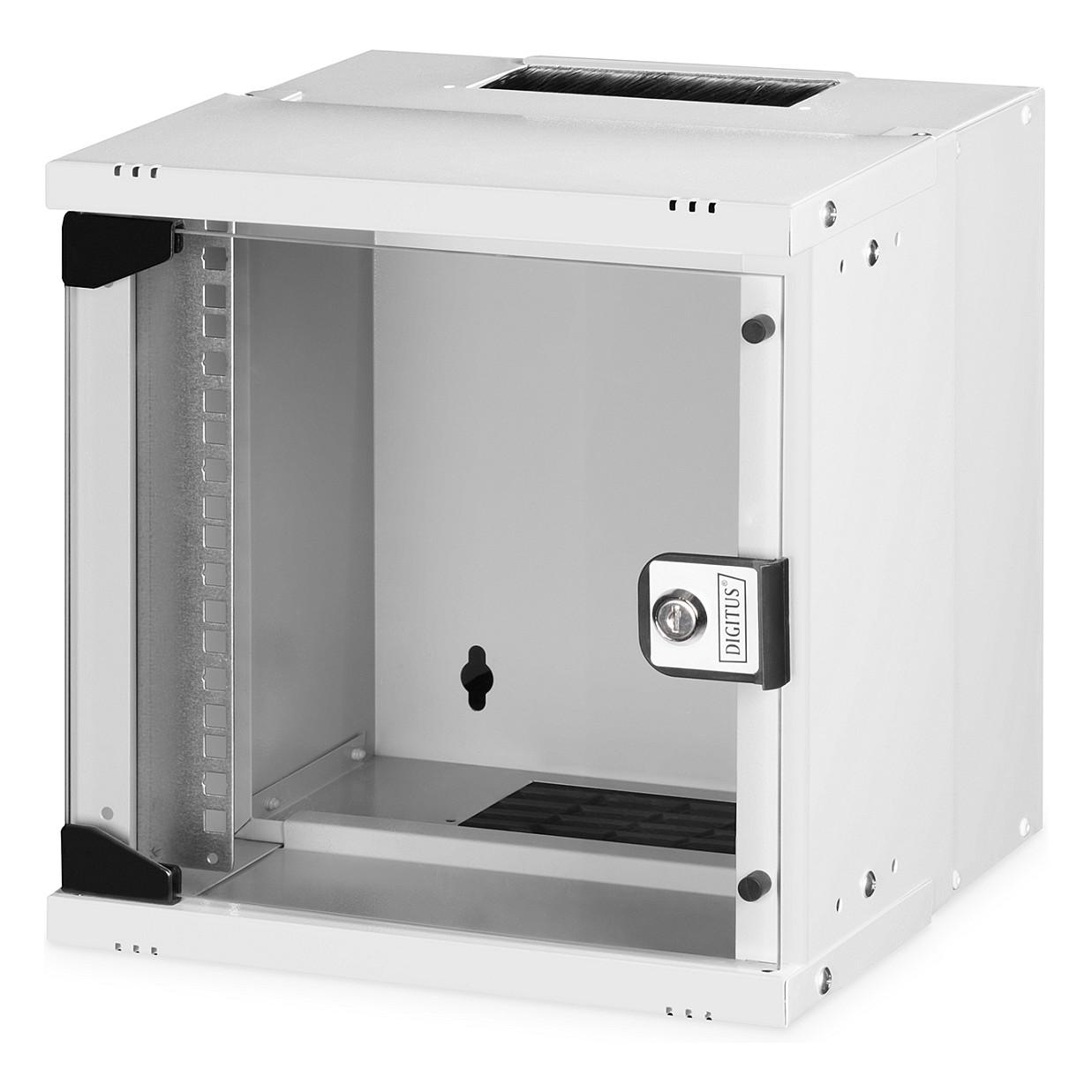 DIGITUS SOHO Pro vægmonteret 10" netværksskab 6U 316 x 298 x 324 mm - grå
