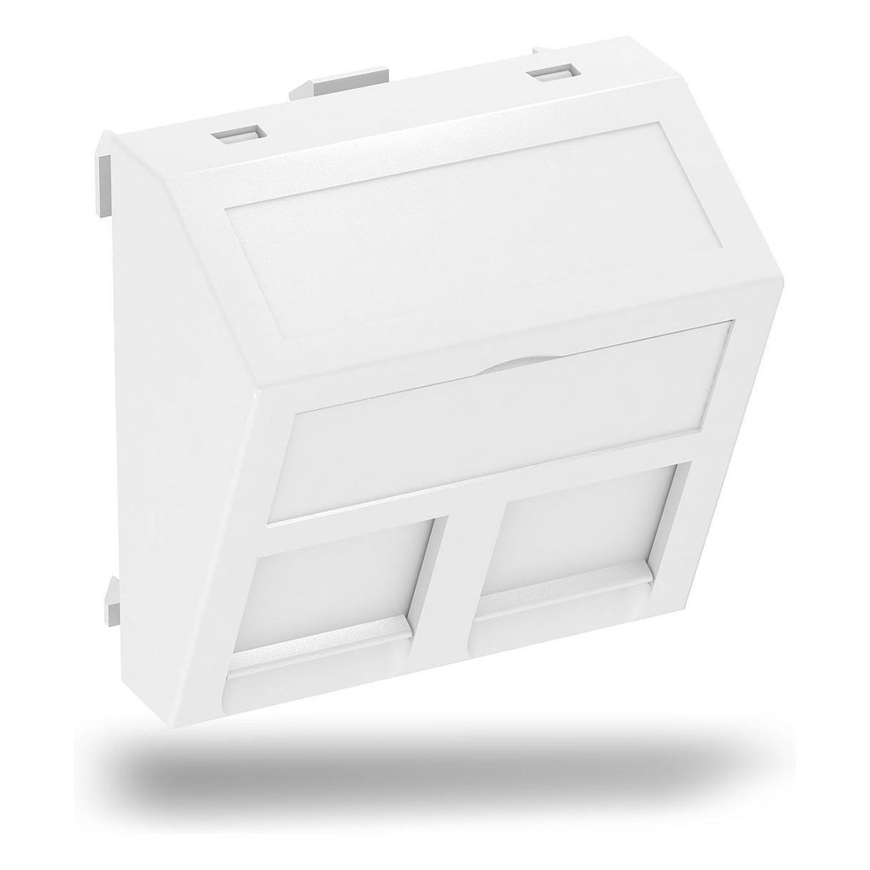 Datateknikholder OBO DTS-2B RW1 - 2 x type B 45 x 45 mm