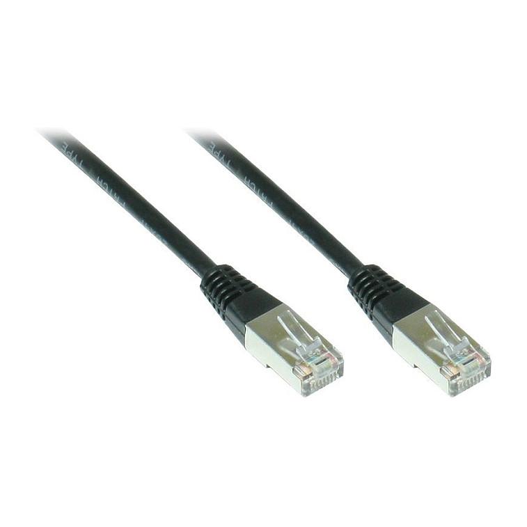 Patchkabel econ connect 855S-005 Cat5e S-FTP RJ-45 - 0,5 m, sort