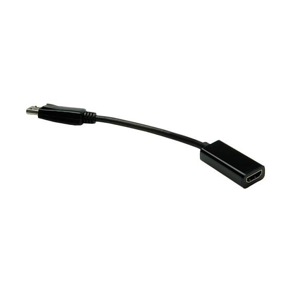 Adapterkabel VALUE DisplayPort han til HDMI hun - 0,15 m