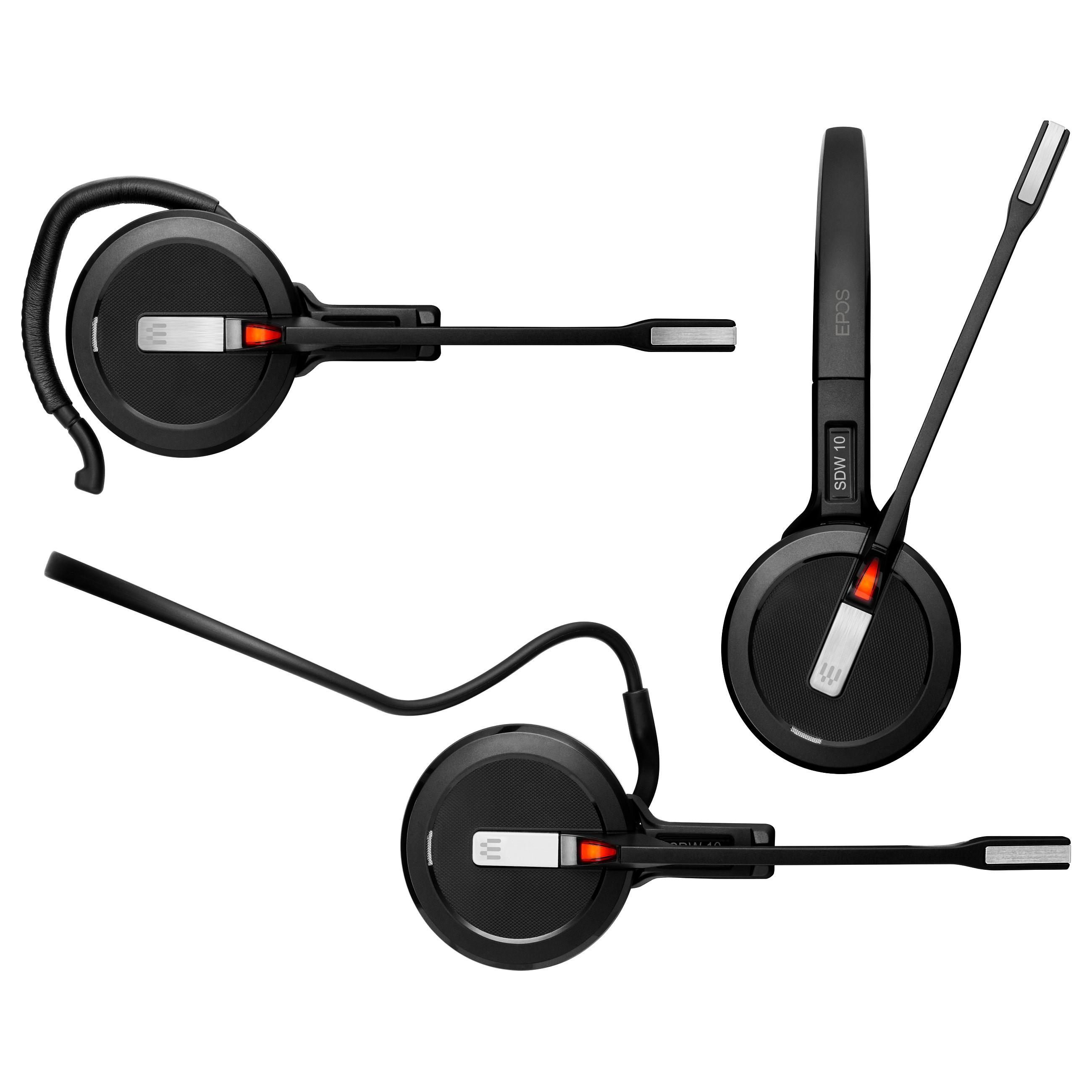 DECT-headset EPOS IMPACT 5000 Go MS Mono 3in1 WL USB-A - sort