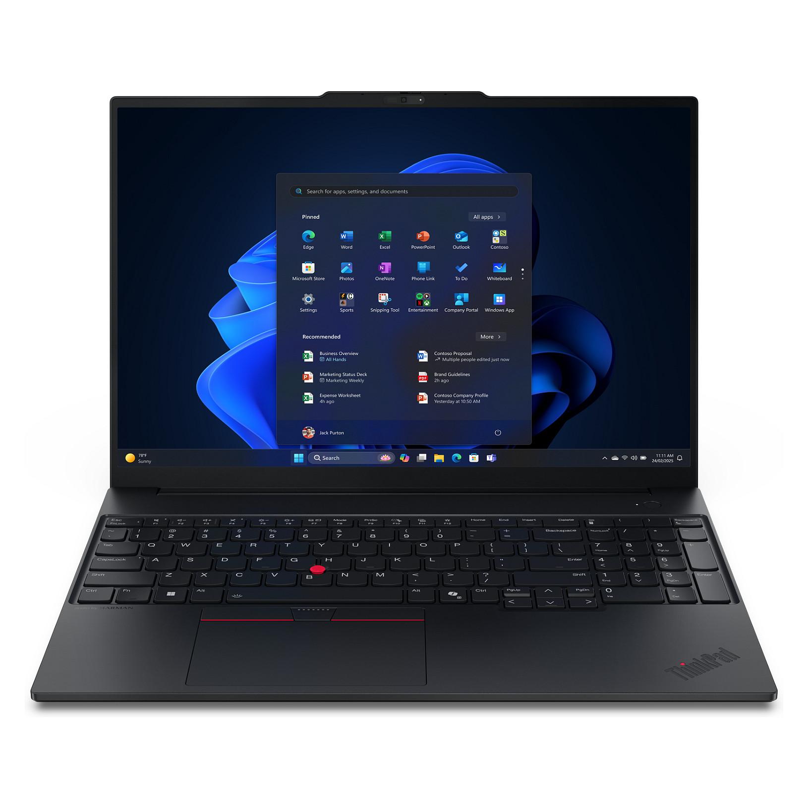 Lenovo ThinkPad E16 Gen 3 21ST 16" 1920 x 1200 (WUXGA) Ryzen 5 - 220 16GB 512GB AMD Radeon 740M Windows 11 Pro