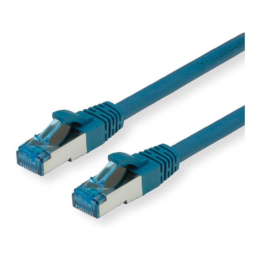 Patchkabel VALUE Cat.6A S/FTP - blå, 0,3 m