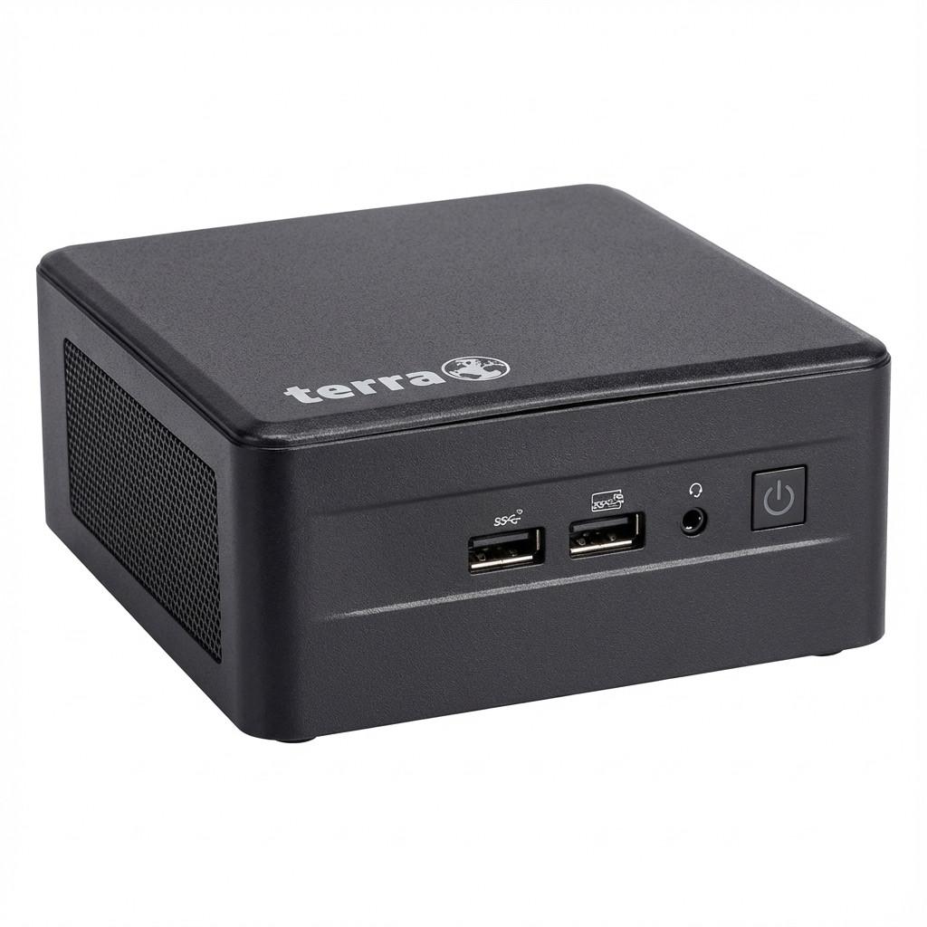 TERRA PC-Micro 6000 SILENT GREENLINE - Micro PC Core 5 210H / op til 4.8 GHz - RAM 16 GB - SSD 500 GB - Intel Graphics - Gigabit Ethernet - Win 11 - skærm: ingen