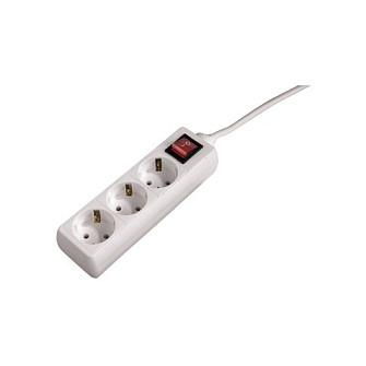 Hama 00108815 overspændingsbeskytter Hvid 3 AC stikkontakt(er) 230 V 5 m
