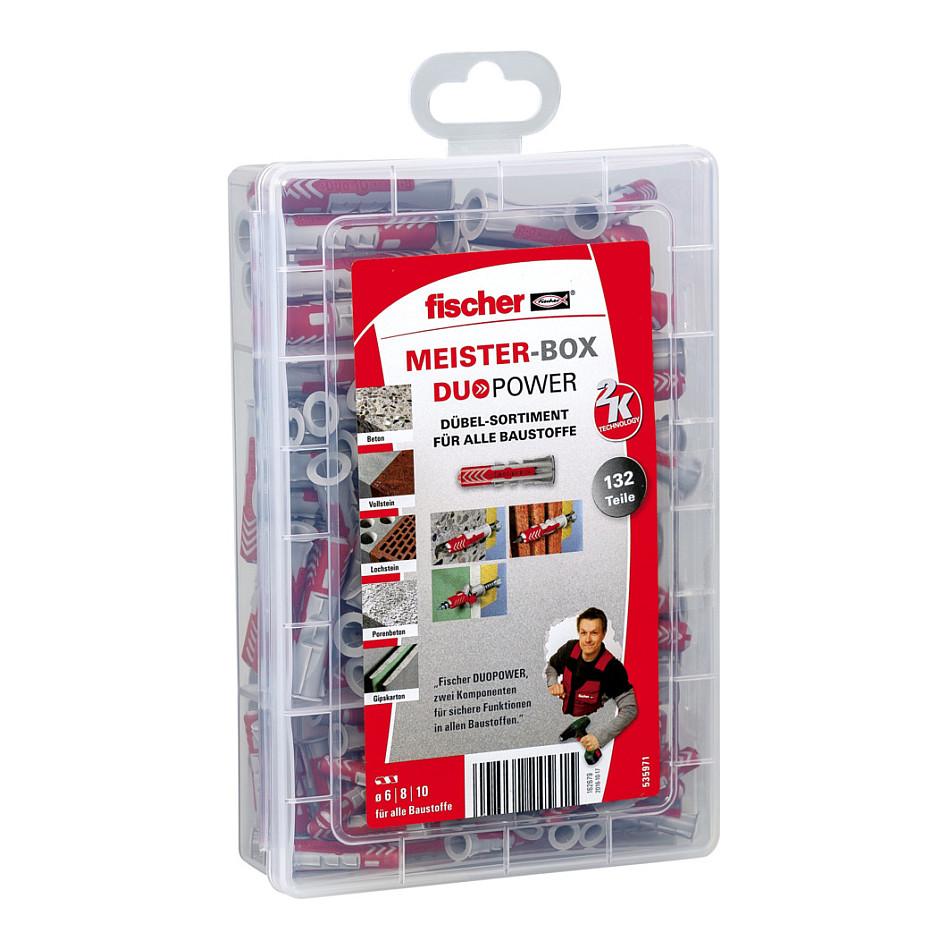 Universaldybel-sæt fischer Meister-Box DuoPower - 132 dele