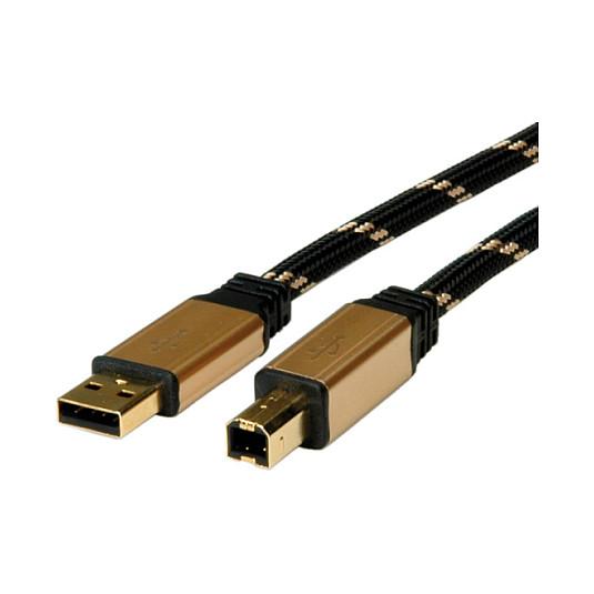 Roline Gold - USB cable - USB to USB Type B - 3 m