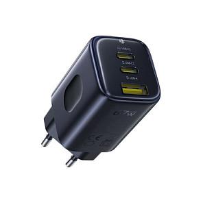 Baseus PicoGo AE11 67W Wall Charger with Two USB-C Ports and a USB-A Port - Black