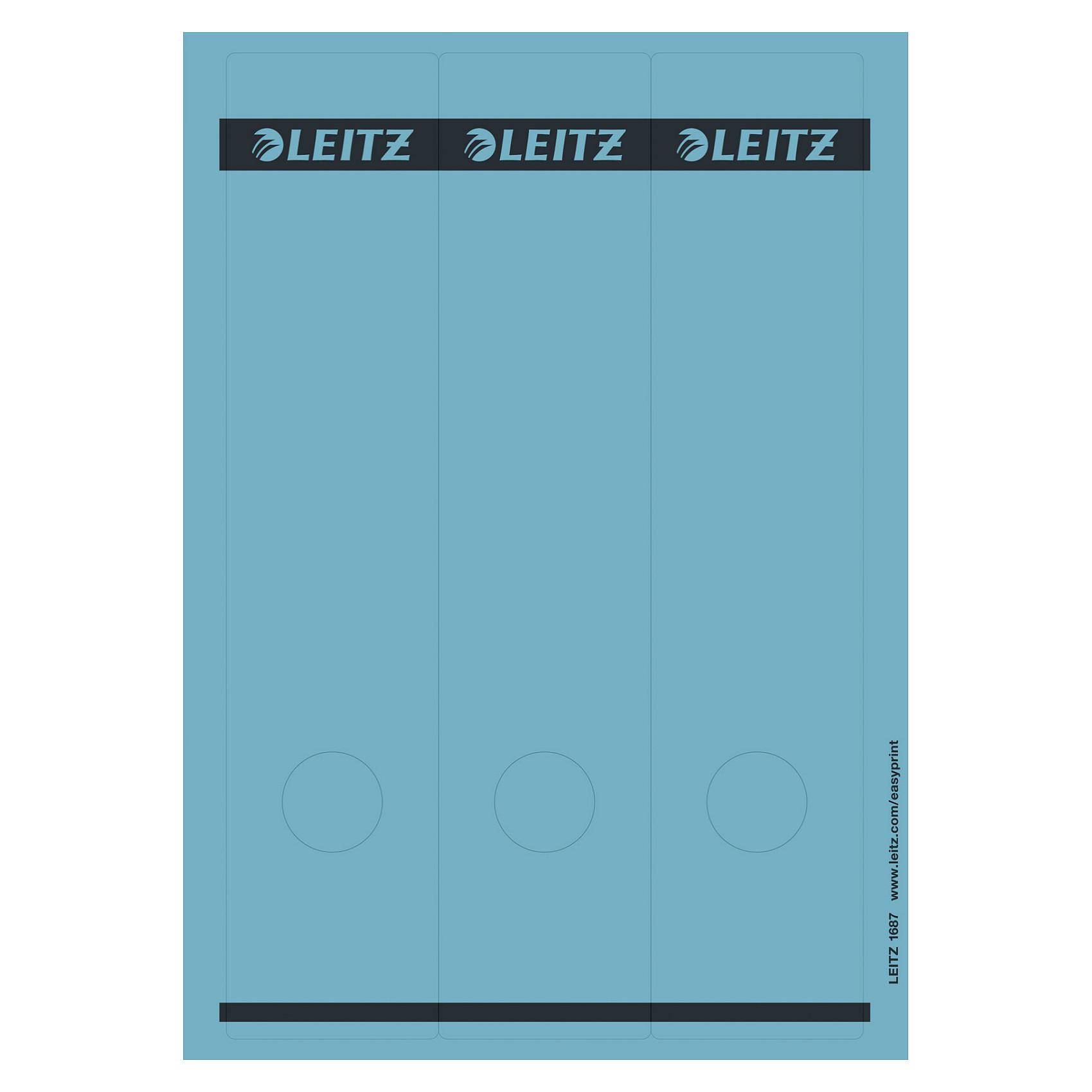 LEITZ 1687 Ordneretiketten für 8 cm Rückenbreite 61,5 x 285,0 mm