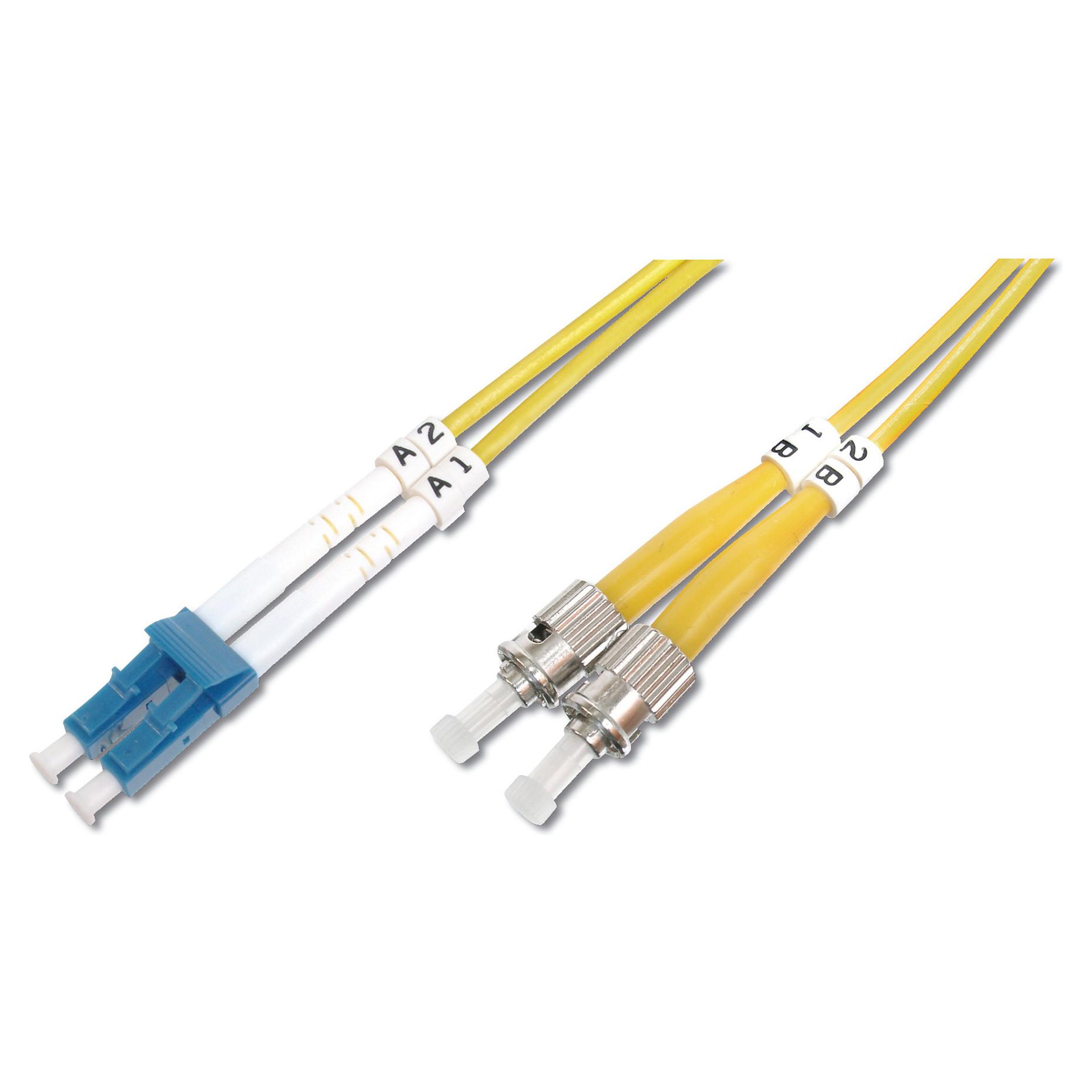 LWL-patchkabel Digitus LC-ST 3 m OS2 duplex