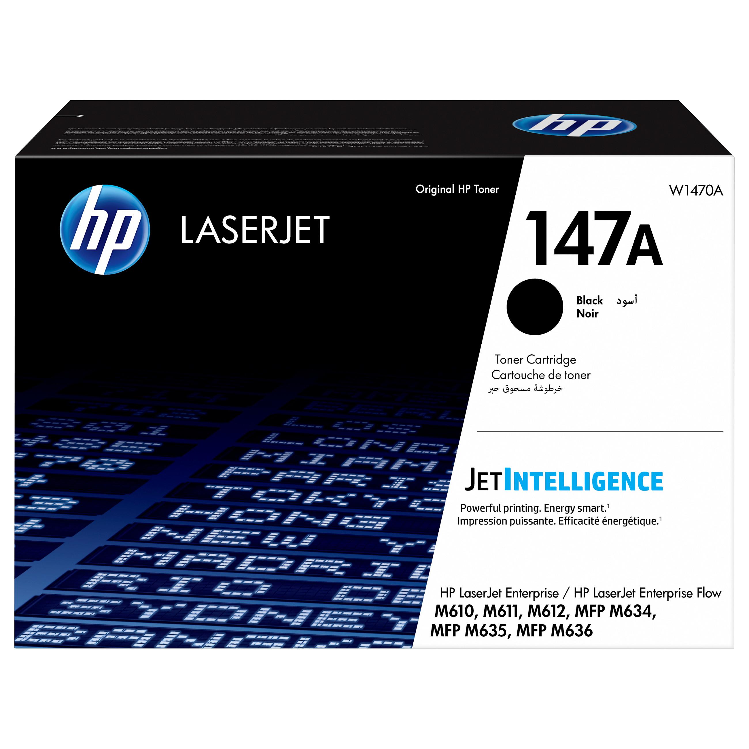 Toner til laserprinter - HP LaserJet 147A, sort, original