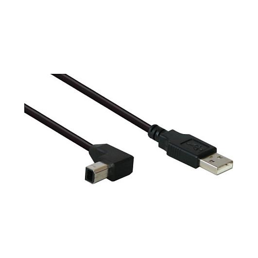 USB 2.0-kabel Good Connections A-B nedadvinklet 3 m