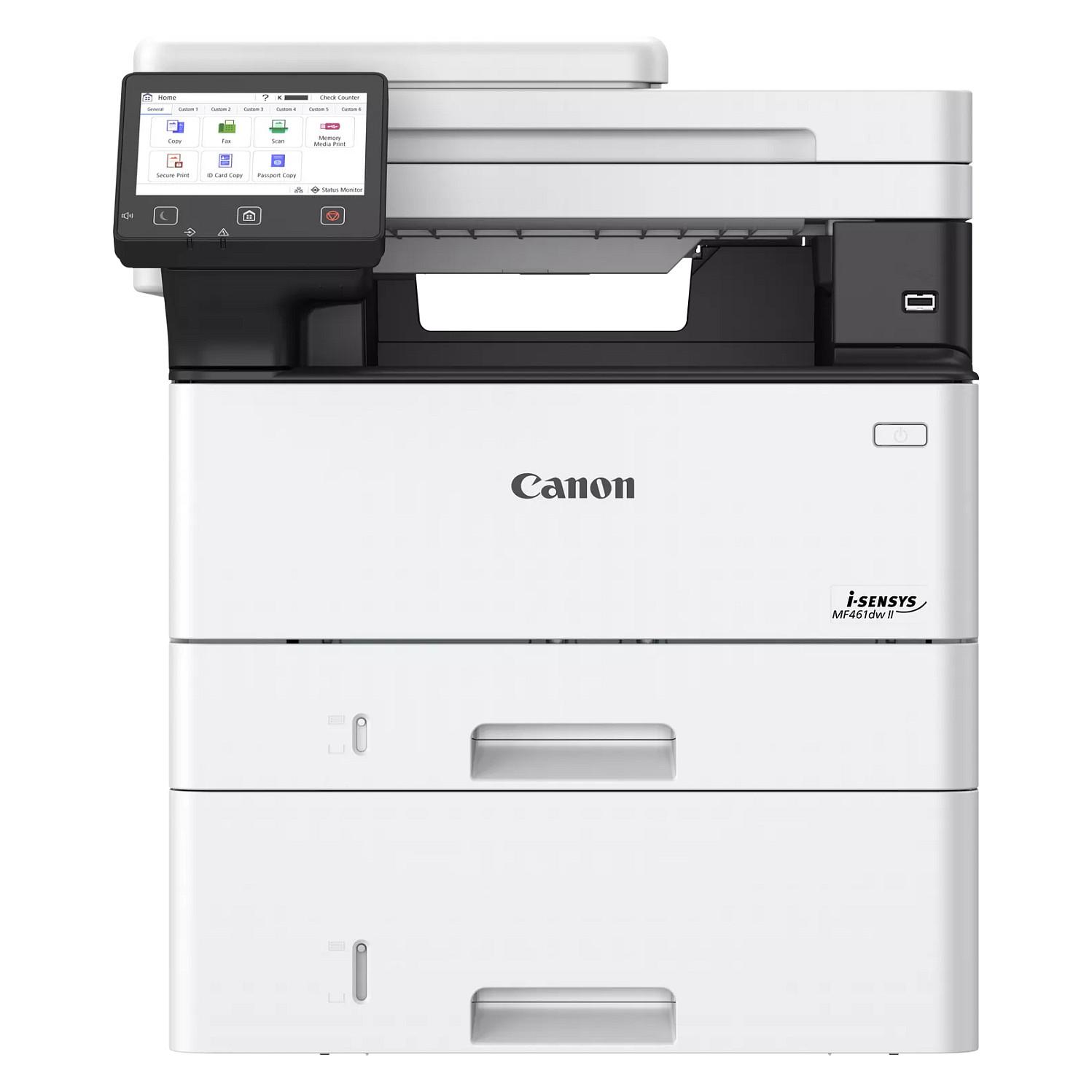 Canon i-SENSYS MF461dw II - Multifunktionsprinter - S/H - laser - A4 (210 x 297 mm), Legal (216 x 356 mm) (original) - A4/Legal (medie) - op til 36 spm (kopiering) - op til 36 spm (udskriver) - 350 ark - USB 2.0, Gigabit LAN, Wi-Fi(n)