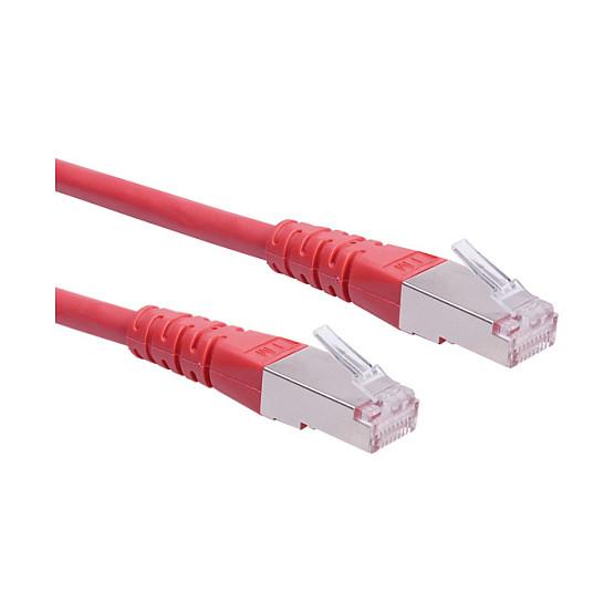 Patchkabel ROLINE Kat.6 Class E S/FTP PiMF - rød, 0,3 m
