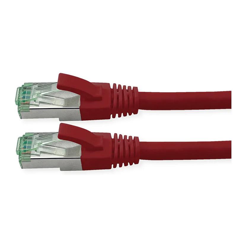 Patchkabel ROLINE RM Cat.6A S/FTP - rød, 0,5 m