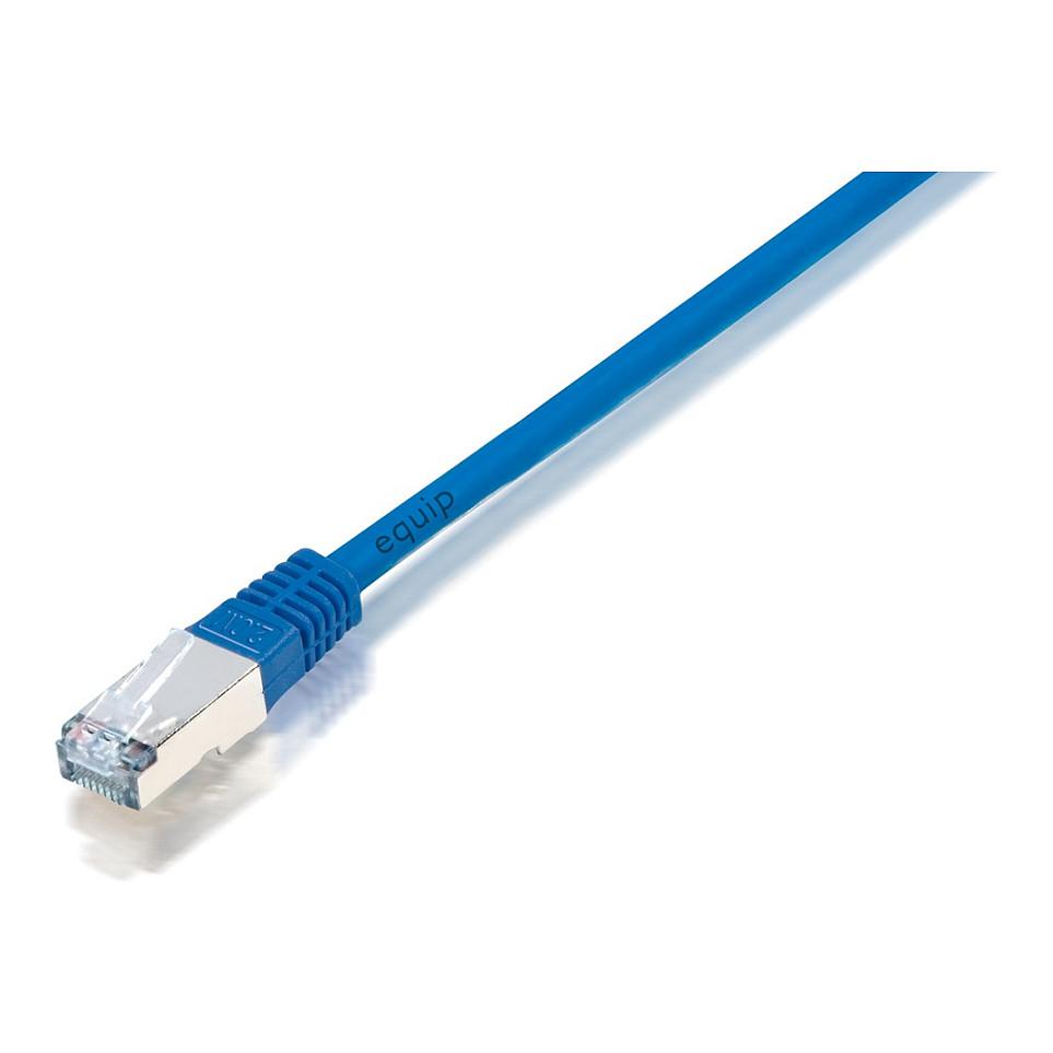 Netværkskabel Equip Cat5e F/UTP RJ45 0,5 m - blå