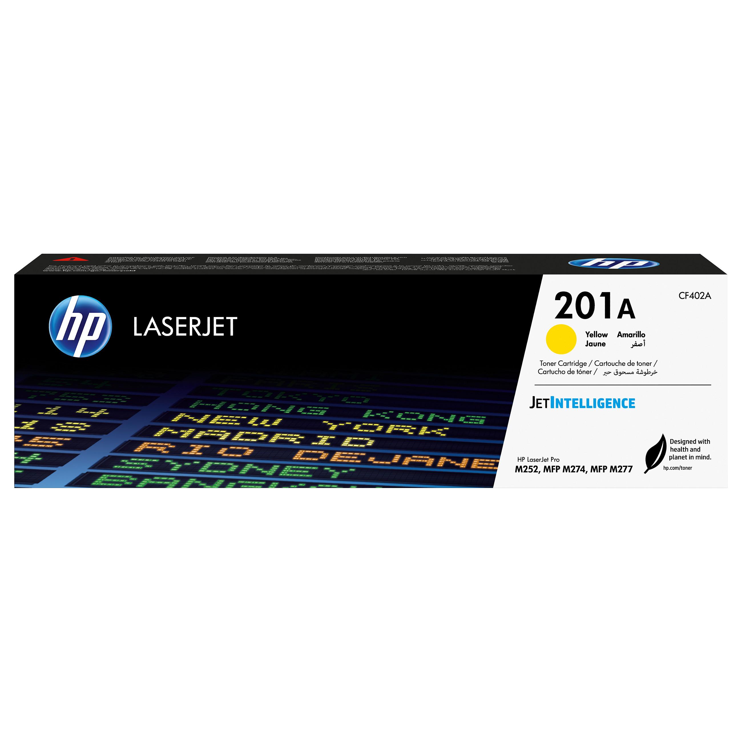 Toner til laserprinter HP 201A gul - 1.400 sider (CF402A)