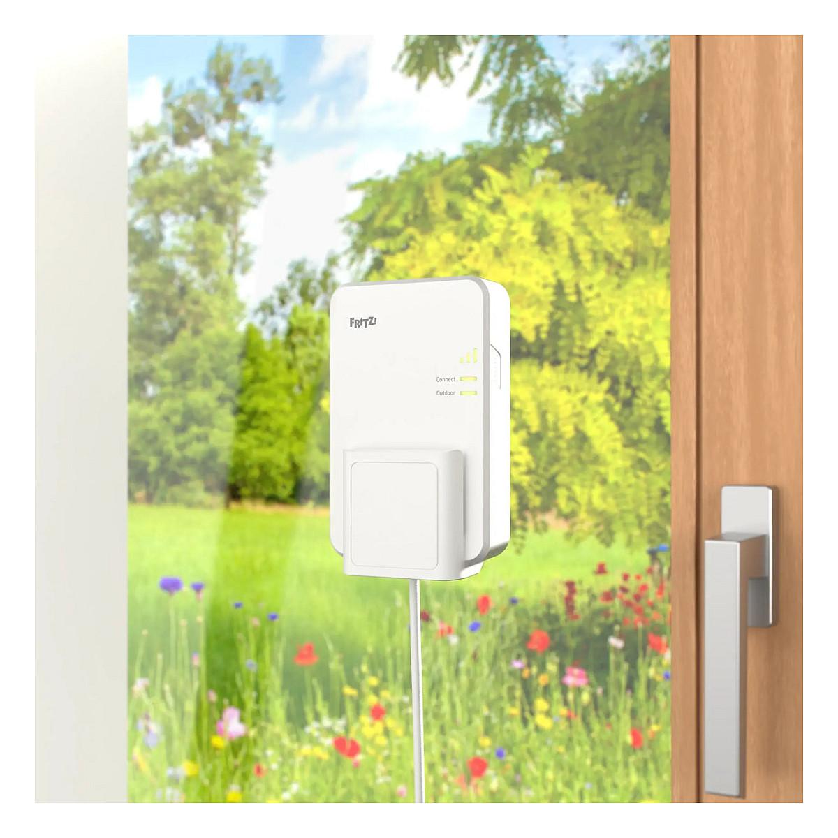 AVM FRITZ!Repeater 1610 Outdoor - Wi‐Fi 6 netværksrepeater 3000 Mbit/s, hvid