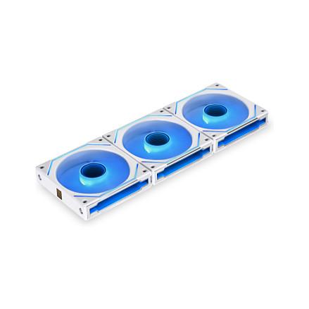 Lian Li UNI Fan INF 120 (3-pack) - Reverse blade - Kabinet køler - 120mm - Hvid med RGB LED lys - 32 dBA