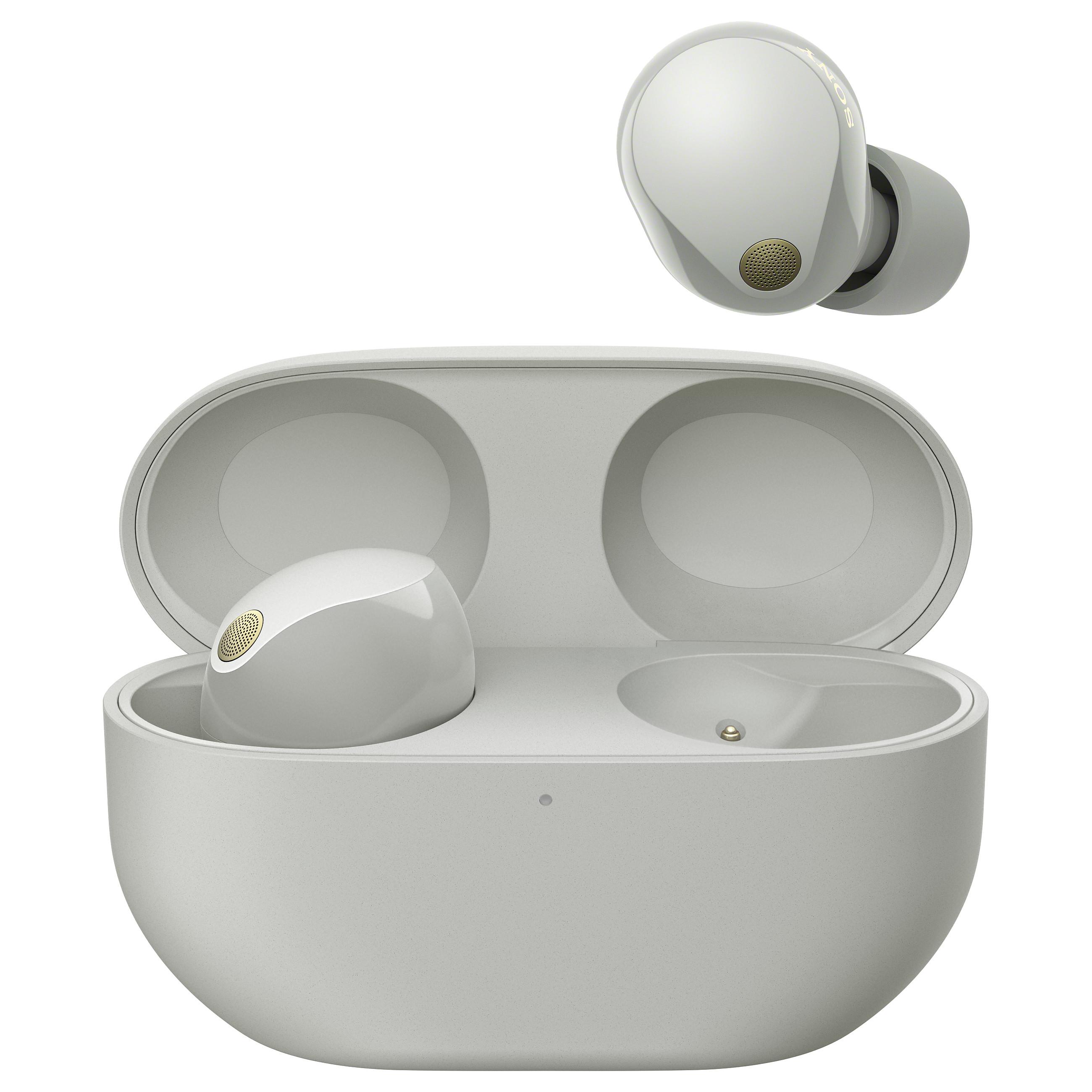 Sony WF-1000XM5 - Ægte trådløse øretelefoner med mik. - i øret - Bluetooth - aktiv støjfjerning - sølv